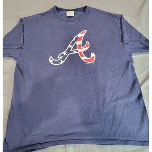MLB Atlanta Braves Graphic T-Shirt MLB Genuine Merchandise Blue XL